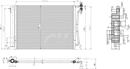 Hart 606 051 - Condenser, air conditioning autospares.lv