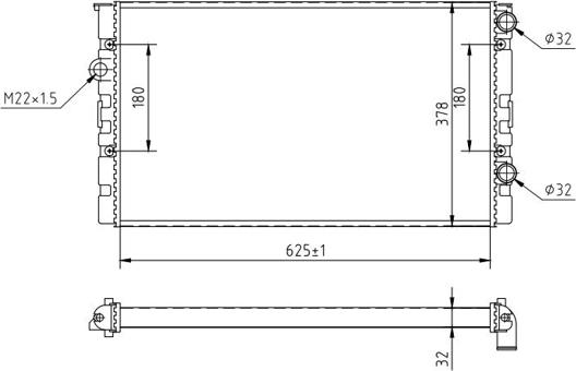 Hart 600 246 - Radiator, engine cooling autospares.lv