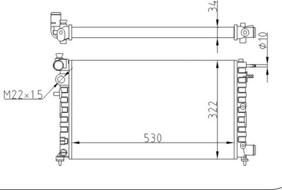 Hart 601 698 - Radiator, engine cooling autospares.lv