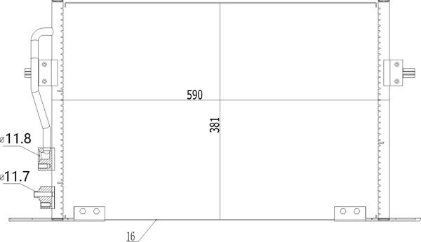 Hart 602 271 - Condenser, air conditioning autospares.lv