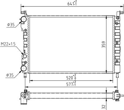 Hart 607 408 - Radiator, engine cooling autospares.lv