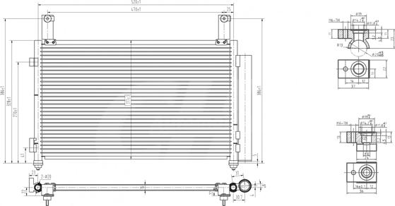 Hart 607 810 - Condenser, air conditioning autospares.lv