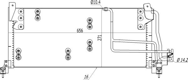 Hart 614 478 - Condenser, air conditioning autospares.lv