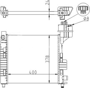 Hart 611 179 - Radiator, engine cooling autospares.lv