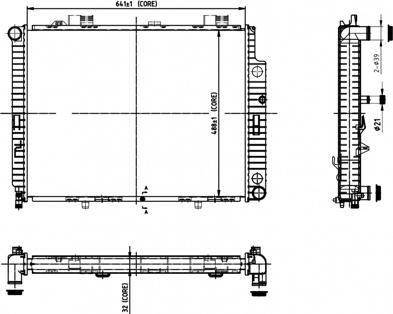 Hart 612 567 - Radiator, engine cooling autospares.lv