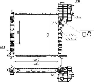 Hart 637 191 - Radiator, engine cooling autospares.lv