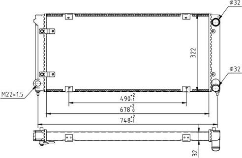 Hart 637 188 - Radiator, engine cooling autospares.lv