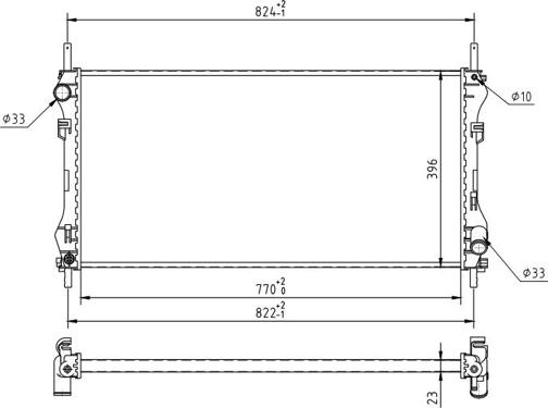 Hart 620 611 - Radiator, engine cooling autospares.lv