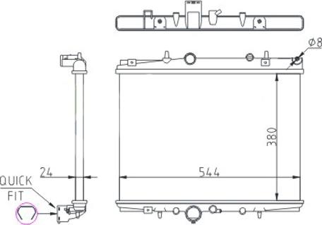 Hart 620 258 - Radiator, engine cooling autospares.lv