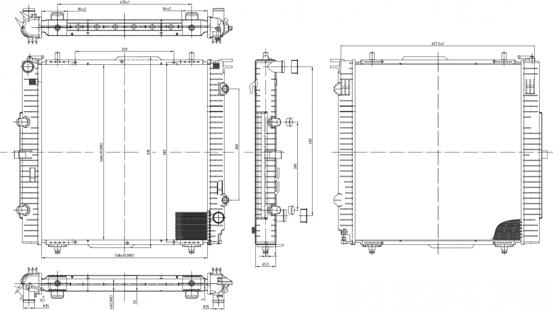 Hart 620 257 - Radiator, engine cooling autospares.lv