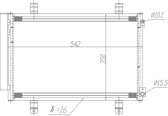 Hart 621 633 - Condenser, air conditioning autospares.lv