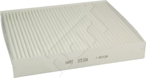 Hart 372 034 - Filter, interior air autospares.lv