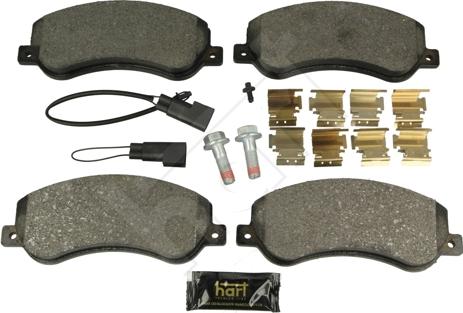 Hart 249 005 - Brake Pad Set, disc brake autospares.lv