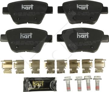 Hart 249 007 - Brake Pad Set, disc brake autospares.lv