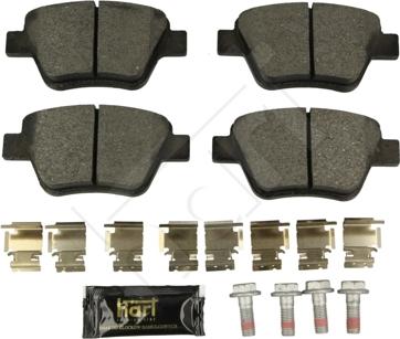 Hart 249 007 - Brake Pad Set, disc brake autospares.lv