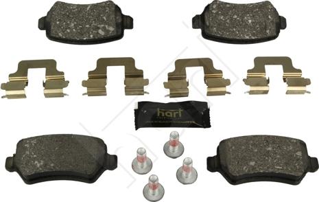 Hart 249 147 - Brake Pad Set, disc brake autospares.lv