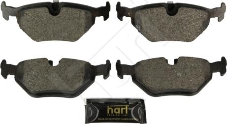 Hart 249 168 - Brake Pad Set, disc brake autospares.lv