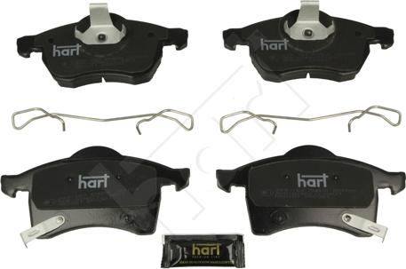 Hart 249 163 - Brake Pad Set, disc brake autospares.lv