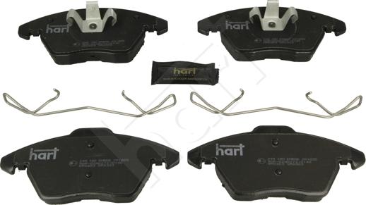 Hart 249 180 - Brake Pad Set, disc brake autospares.lv