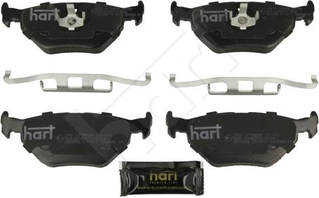 Hart 249 171 - Brake Pad Set, disc brake autospares.lv