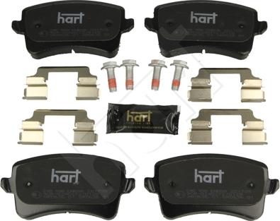 Hart 248 998 - Brake Pad Set, disc brake autospares.lv