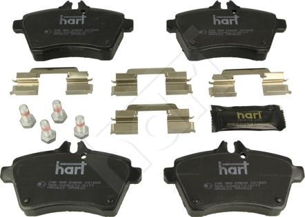 Hart 248 988 - Brake Pad Set, disc brake autospares.lv