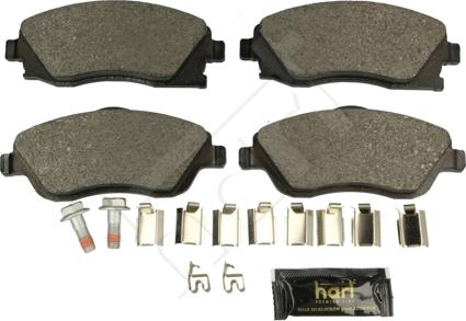 Hart 248 971 - Brake Pad Set, disc brake autospares.lv