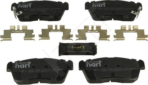 Hart 248 890 - Brake Pad Set, disc brake autospares.lv