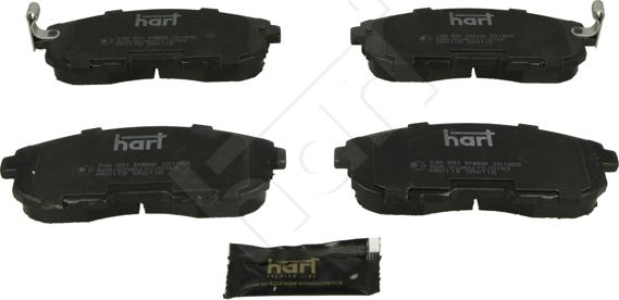 Hart 248 891 - Brake Pad Set, disc brake autospares.lv