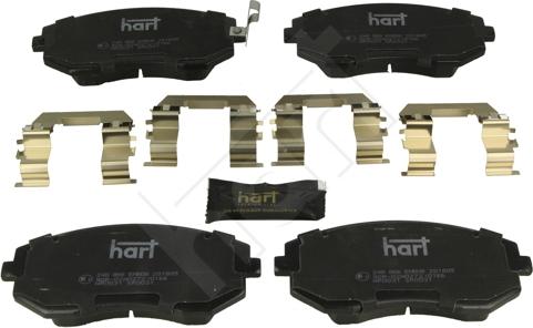 Hart 248 866 - Brake Pad Set, disc brake autospares.lv