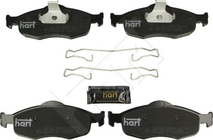 Hart 248 883 - Brake Pad Set, disc brake autospares.lv