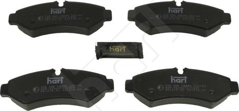 Hart 259 696 - Brake Pad Set, disc brake autospares.lv