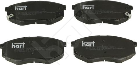 Hart 254 211 - Brake Pad Set, disc brake autospares.lv