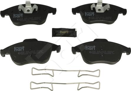 Hart 256 946 - Brake Pad Set, disc brake autospares.lv