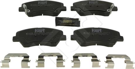 Hart 256 943 - Brake Pad Set, disc brake autospares.lv