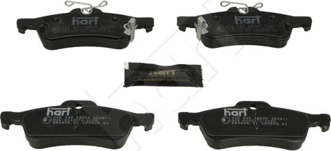 Hart 256 549 - Brake Pad Set, disc brake autospares.lv