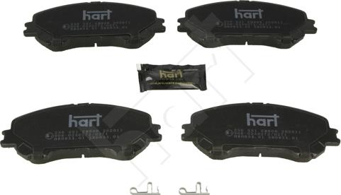 Hart 256 551 - Brake Pad Set, disc brake autospares.lv