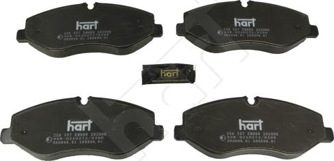 Hart 256 557 - Brake Pad Set, disc brake autospares.lv