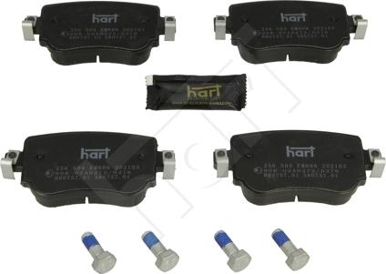 Hart 256 504 - Brake Pad Set, disc brake autospares.lv