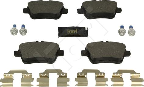 Hart 256 505 - Brake Pad Set, disc brake autospares.lv