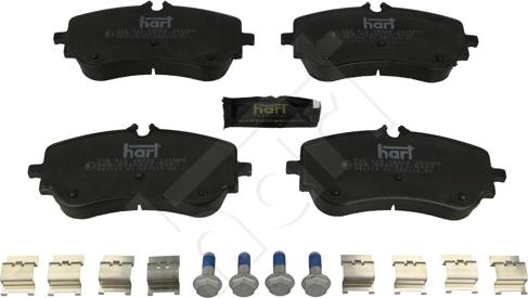 Hart 256 518 - Brake Pad Set, disc brake autospares.lv