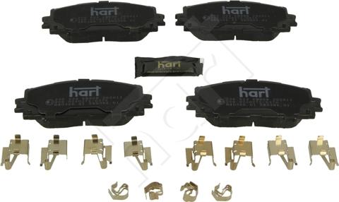 Hart 256 524 - Brake Pad Set, disc brake autospares.lv