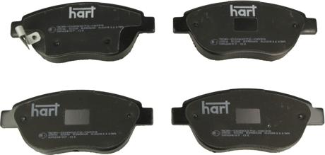 Hart 256 528 - Brake Pad Set, disc brake autospares.lv