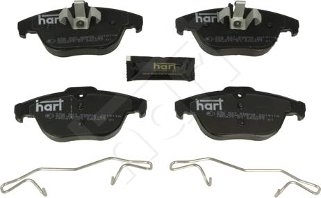 Hart 256 527 - Brake Pad Set, disc brake autospares.lv