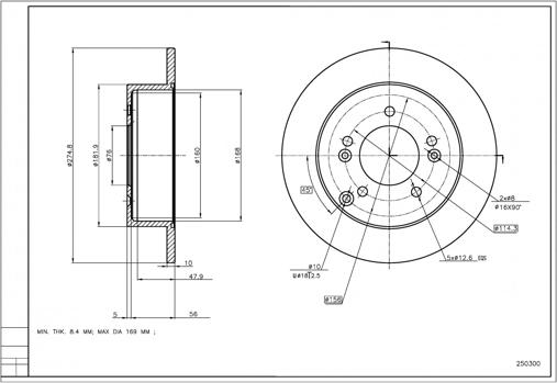 Hart 250 300 - Brake Disc autospares.lv