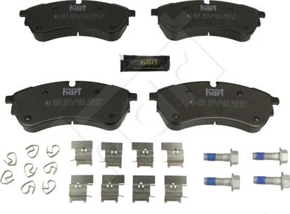 Hart 258 570 - Brake Pad Set, disc brake autospares.lv