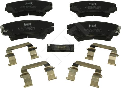 Hart 253 537 - Brake Pad Set, disc brake autospares.lv