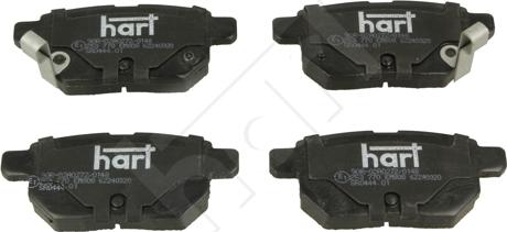 Hart 253 770 - Brake Pad Set, disc brake autospares.lv