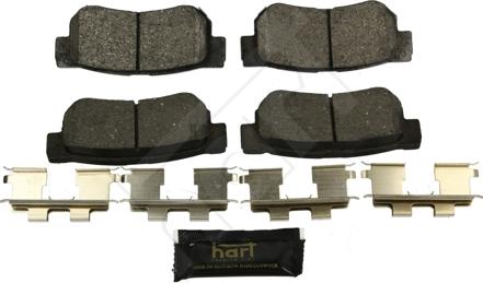Hart 252 300 - Brake Pad Set, disc brake autospares.lv