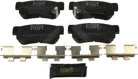 Hart 252 300 - Brake Pad Set, disc brake autospares.lv